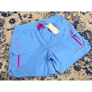 Baseball Lifestyle 101 Pro Series Overlay Shorts Cotton Candy Blue Mens Medium